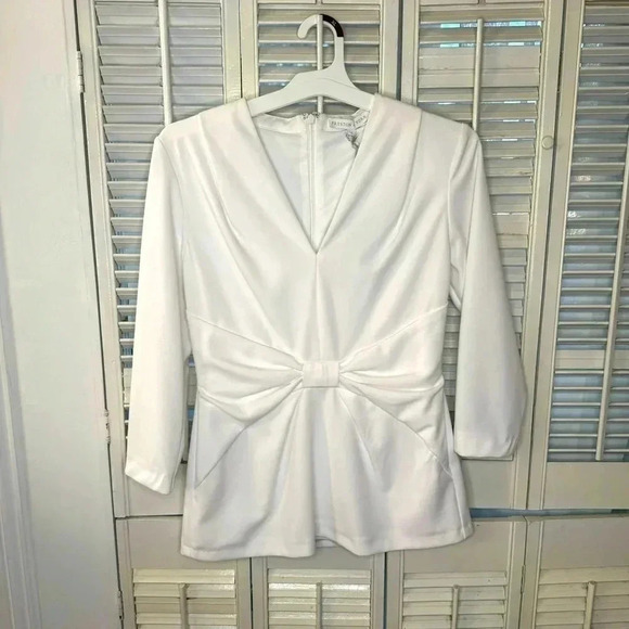 Preston & York Tops - White tie front blouse